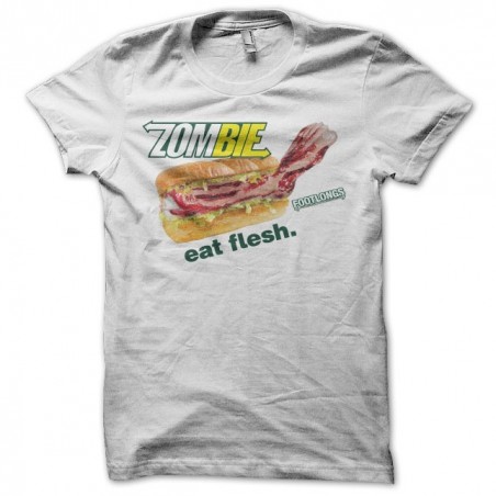 Subway t-shirt parody Zombie white sublimation