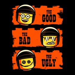 tee shirt The good the bad the ugly lego  sublimation
