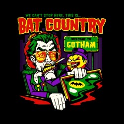 tee shirt joker bat country comics batman  sublimation