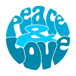 Tee Shirt Peace Love  sublimation