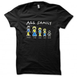 tee shirt ass family black sublimation