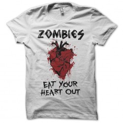 Tee shirt Zombies eat your...