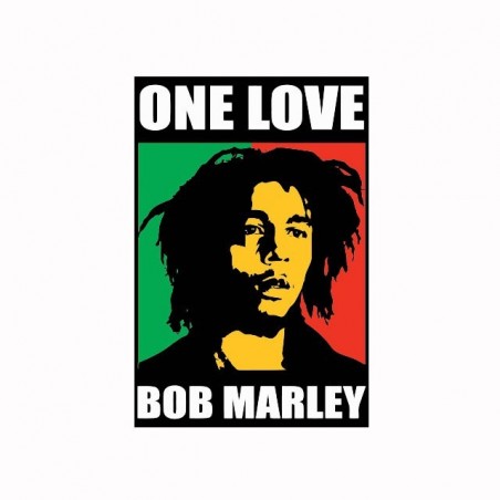 Bob Marley One love black white sublimation t-shirt