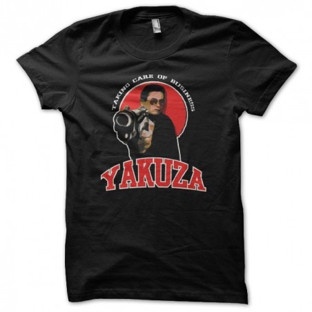 Yakuza t-shirt taking care of business black sublimation