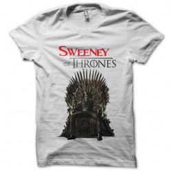 sweeney of thrones t-shirt white sublimation