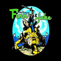 t-shirt the adventures of finn and jake black sublimation