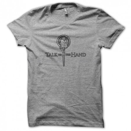 gray sublimation talk to the hand t-shirt