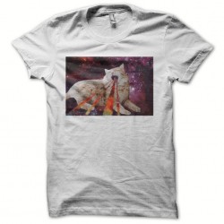 Tee shirt the space white cat sublimation