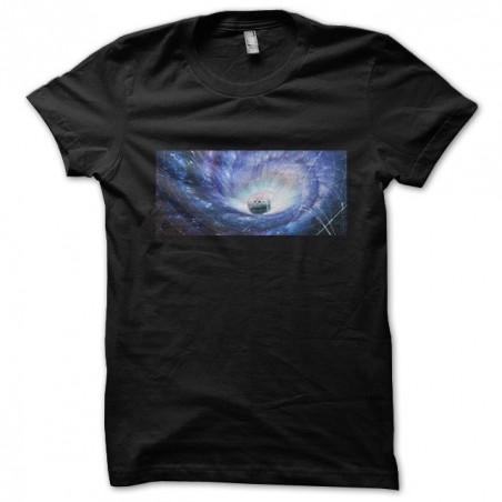 Space cats t-shirt, black sublimation space cats