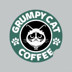 tee shirt grumpy cat gris sublimation