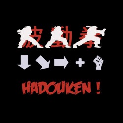tee shirt hadouken street fighter combo  sublimation