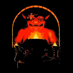 t-shirt dungeon master black sublimation
