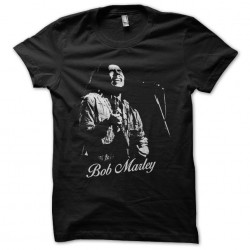 bob marley tee-shirt in black frame sublimation