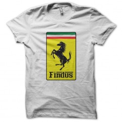 t-shirt findus parody ferrari horse white sublimation