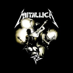 metallica concert black sublimation t-shirt