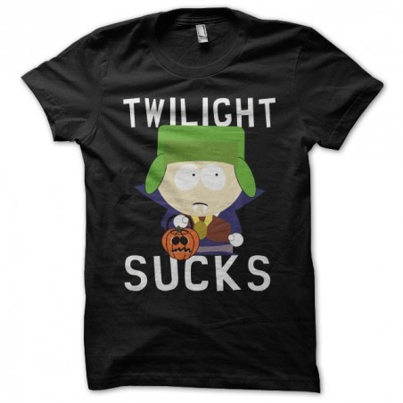 Twilight Teeshirt Sucks Kyle vampire South Park parody black sublimation