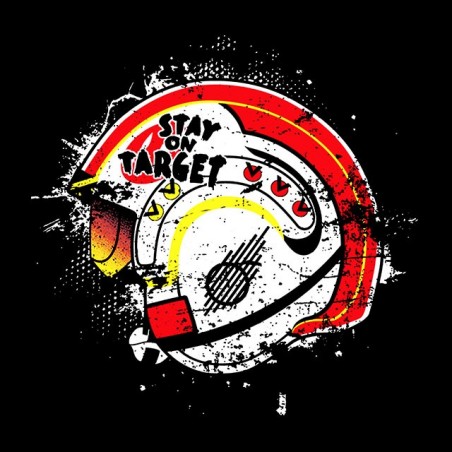 tee shirt Stay on target black sublimation