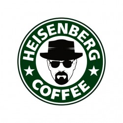 tee shirt heisenberg coffee parody starbucks white sublimation