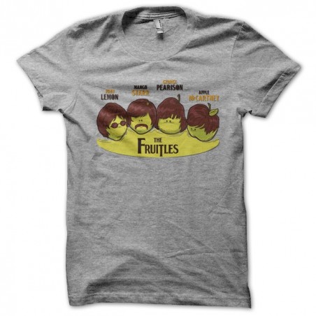 tee shirt The fruitles parodie beatles gris sublimation