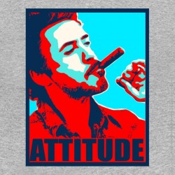 tee shirt Attitude fight club gris sublimation