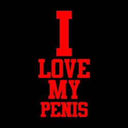 t-shirt i love my penis black sublimation