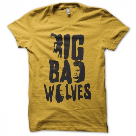 t-shirt big bad wolves movie tarantino yellow sublimation