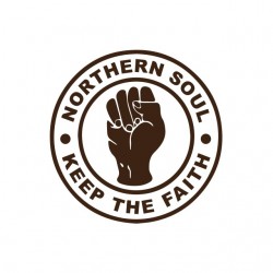 northern soul t-shirt keep the faith white sublimation