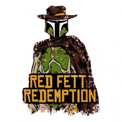 tee shirt Red fett redemption  sublimation