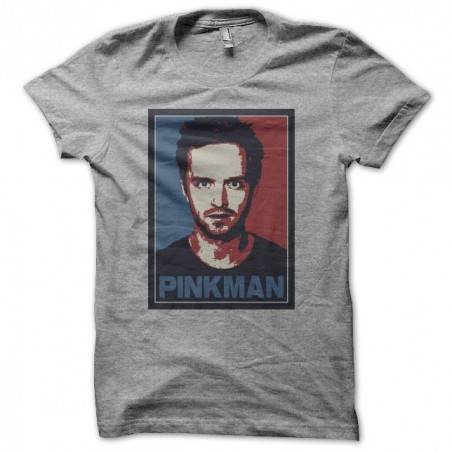 T-shirt Breaking bad Pinkman parody Obama gray sublimation