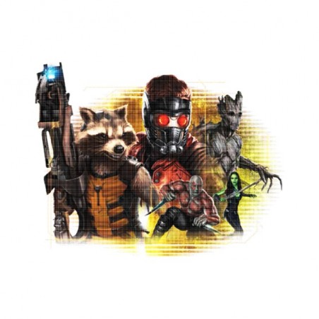 tee shirt the guardians of the galaxy white sublimation