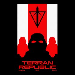 tee shirt terran republic propaganda  sublimation