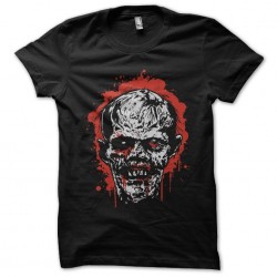 Zombie face shirt black sublimation
