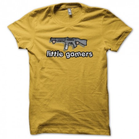 t-shirt litle gamers yellow sublimation