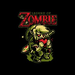 Legend of Zombie black sublimation t-shirt