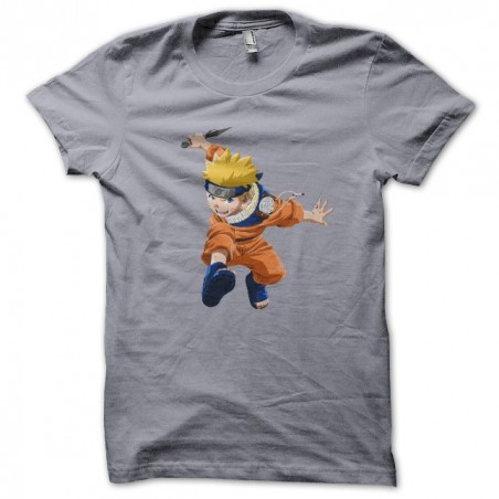 tee shirt Naruto gris sublimation