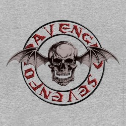 tee shirt Avenged Sevenfold Skullbat gris sublimation