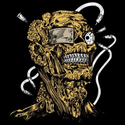 Zombie injection black sublimation t-shirt