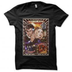 Doctor Who poster black sublimation t-shirt