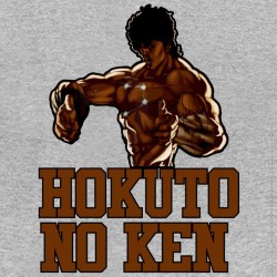 tee shirt Hokoto no ken gris sublimation
