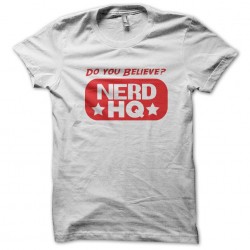 high quality nerd t-shirt white sublimation