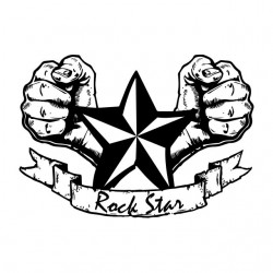tee shirt Rock star  sublimation
