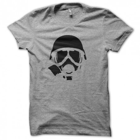 Nuclear War Gas Mask sublimation gray t-shirt