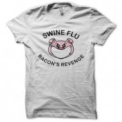 tee shirt swine flu la revanche du bacon  sublimation