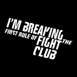 tee shirt fight club   sublimation
