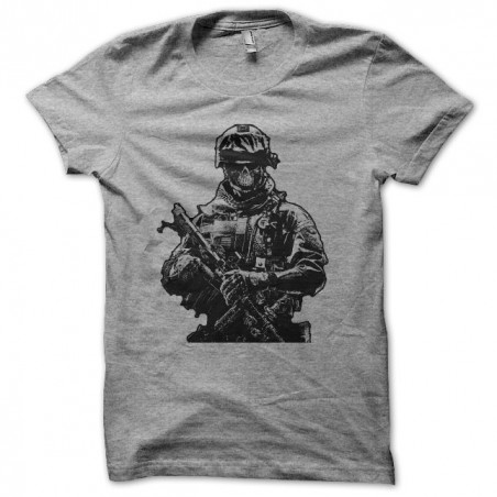 Battlefield 3 fan art gray sublimation t-shirt