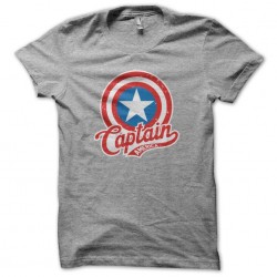 t-shirt captain america vintage version gray sublimation