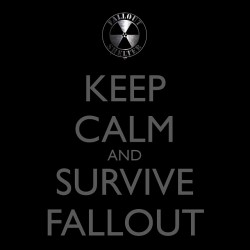tee shirt Keep calm and survive fallout  sublimation