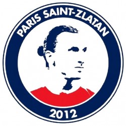 t-shirt Paris saint zlatan 2012 white sublimation