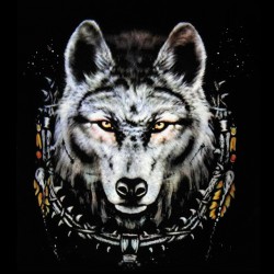 tee shirt dark wolf  sublimation