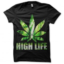 High Life white sublimation t-shirt